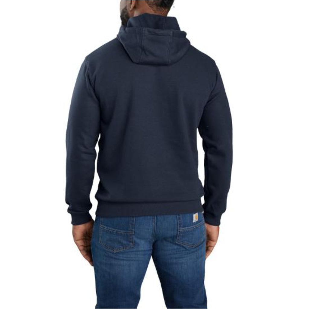 Carhartt Men's Rain Defender Loose Fit Midweight Logo Graphic Sweatshirt - New Navy - Lenny's Shoe & Apparel
