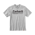 Carhartt Men's Relax Fit Heavyweight Short-Sleeve Outdoors Graphic T-Shirt - Heather Grey - Lenny's Shoe & Apparel