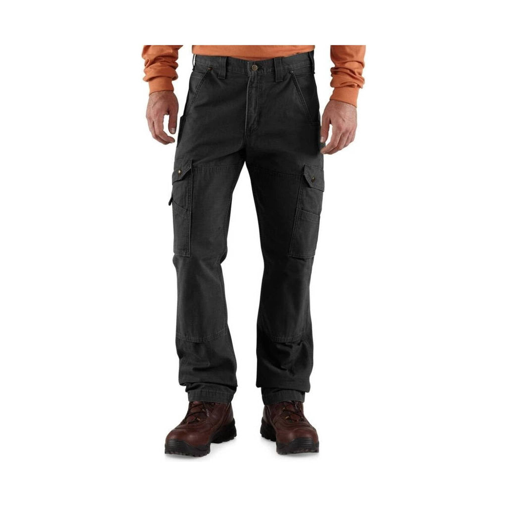 Carhartt Men's Ripstop Relaxed Fit Double Front Cargo Work Pant - Black - Lenny's Shoe & Apparel