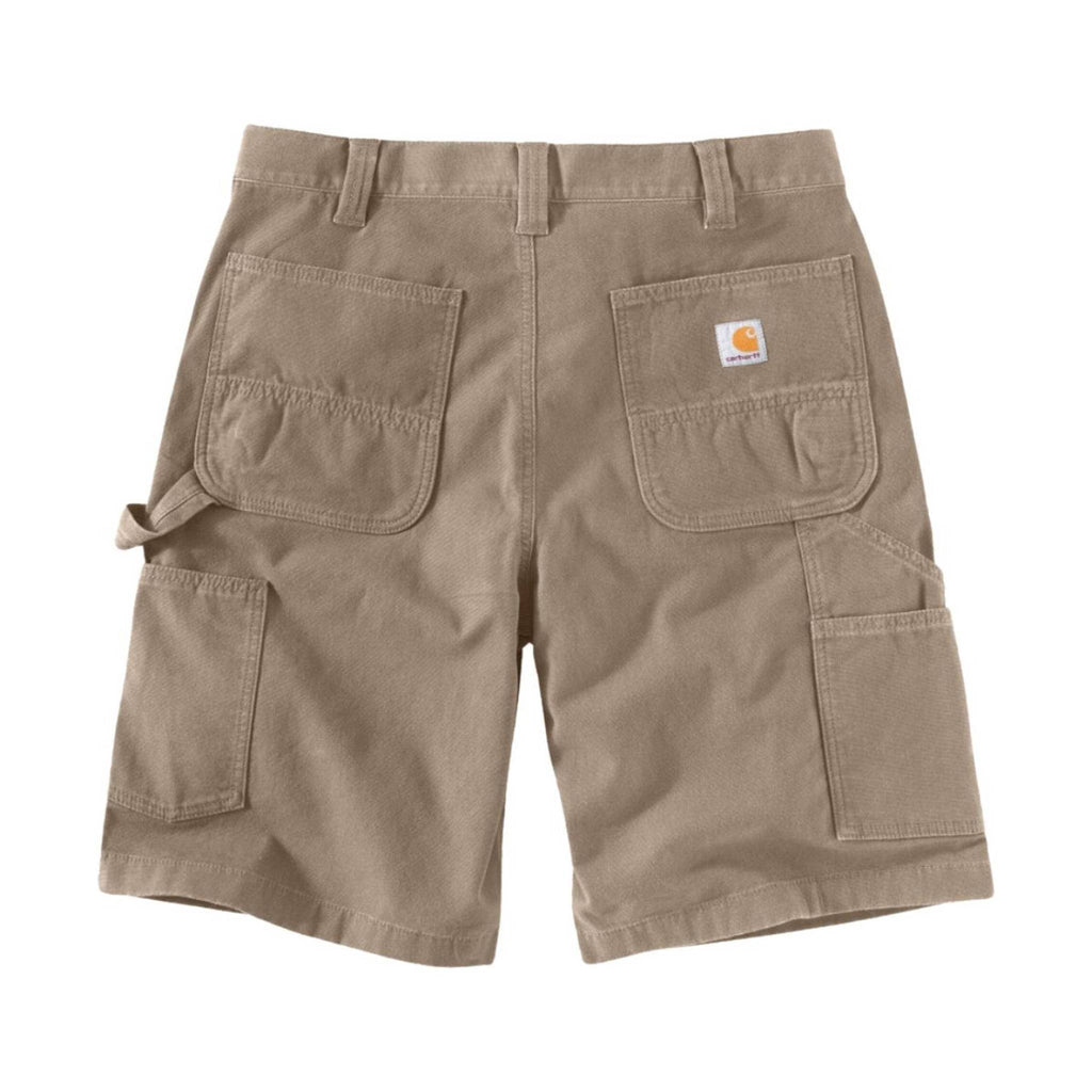 Carhartt Men's Rugged Flex Relaxed Fit Canvas Utility Work Shorts 11" - Tan - Lenny's Shoe & Apparel