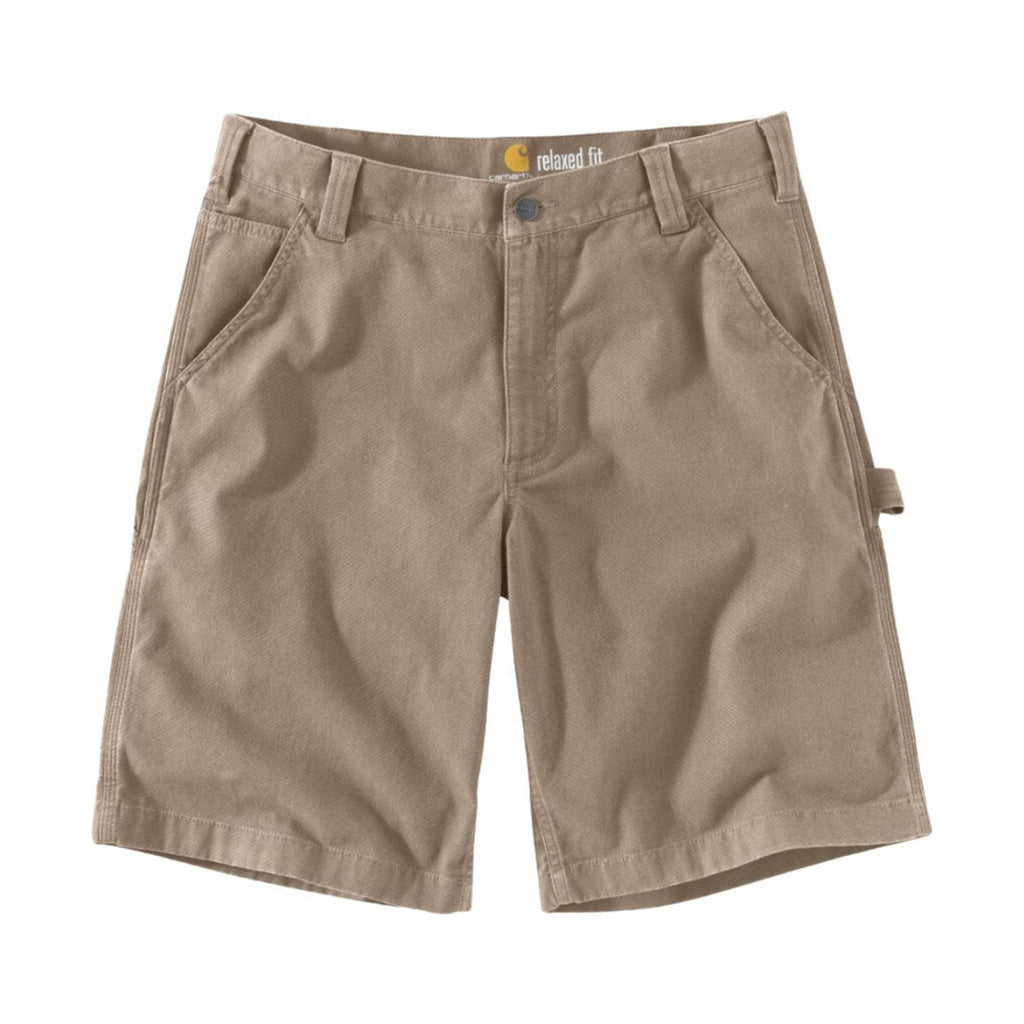 Carhartt Men's Rugged Flex Relaxed Fit Canvas Utility Work Shorts 11" - Tan - Lenny's Shoe & Apparel