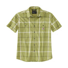 Carhartt Men's Rugged Relaxed Flex Lightweight Short-Sleeve Shirt - Green Olive - Lenny's Shoe & Apparel