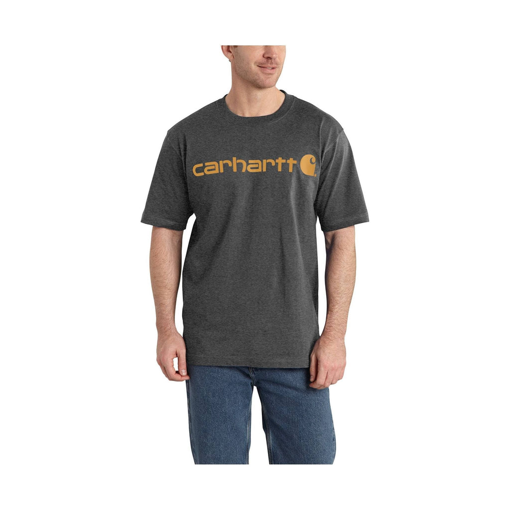 Carhartt Men's Short Sleeve Logo T-Shirt - Carbon Heather - Lenny's Shoe & Apparel