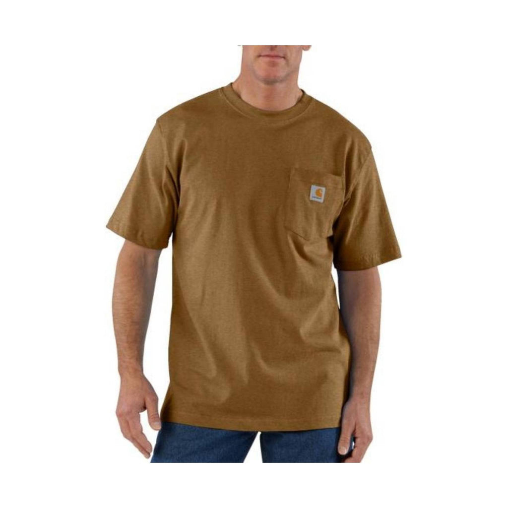 Carhartt Men's Workwear Pocket T-Shirt - Oiled Walnut Heather - Lenny's Shoe & Apparel