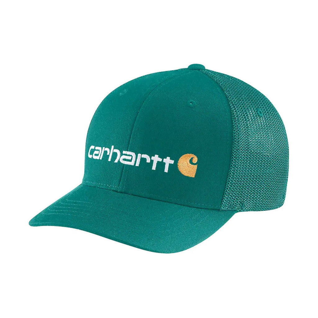 Carhartt Rugged Flex Fitted Canvas Mesh Back Logo Graphic Cap - Dragonfly - Lenny's Shoe & Apparel