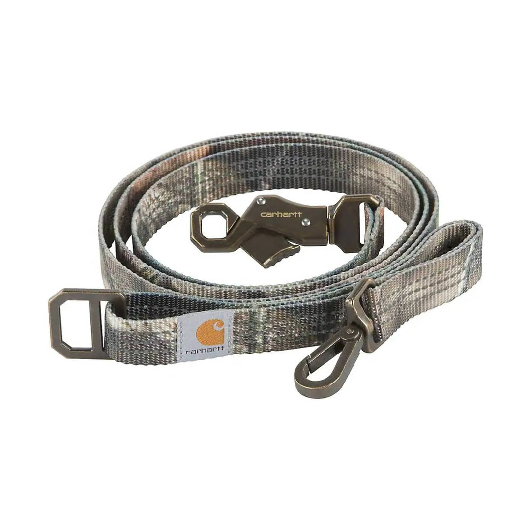 Camouflage dog leash with metal clip and buckle