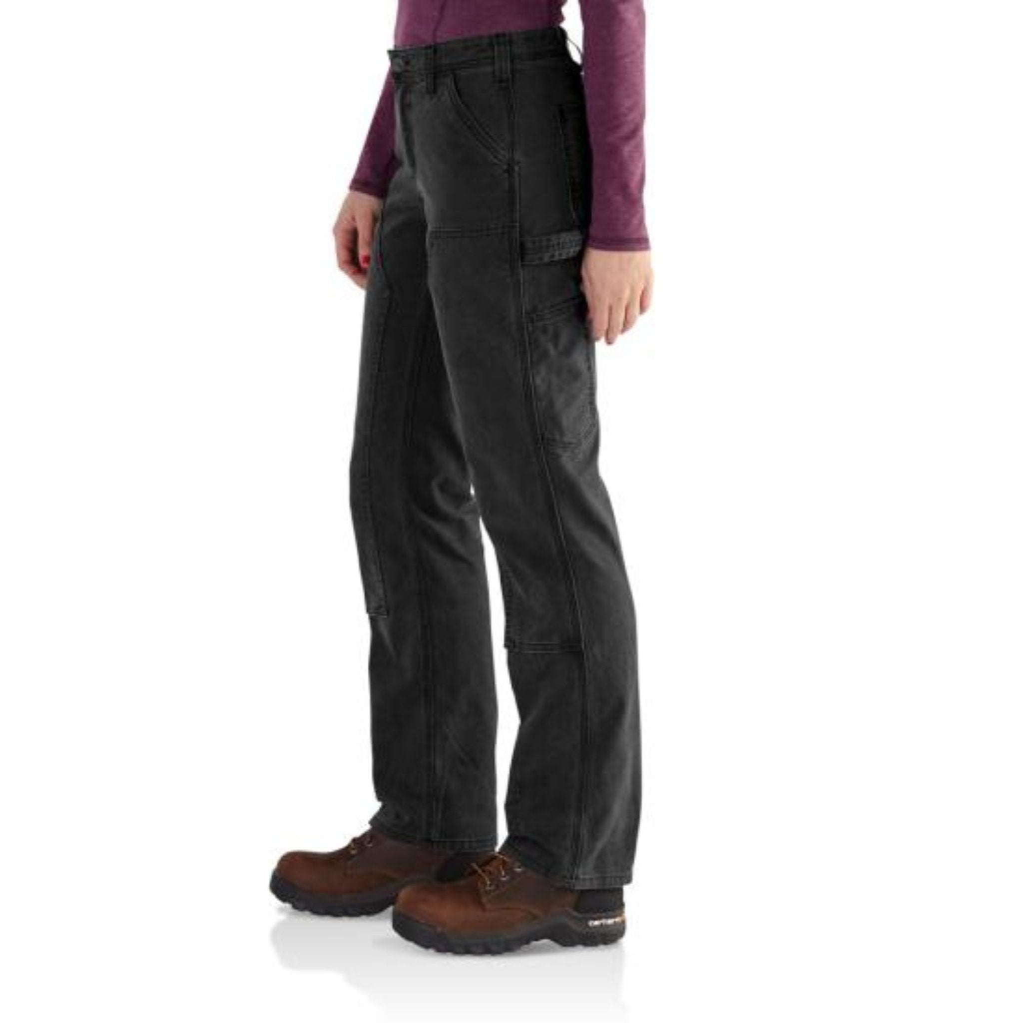 Carhartt Women's Crawford Double Front Pant - Black – Lenny's Shoe