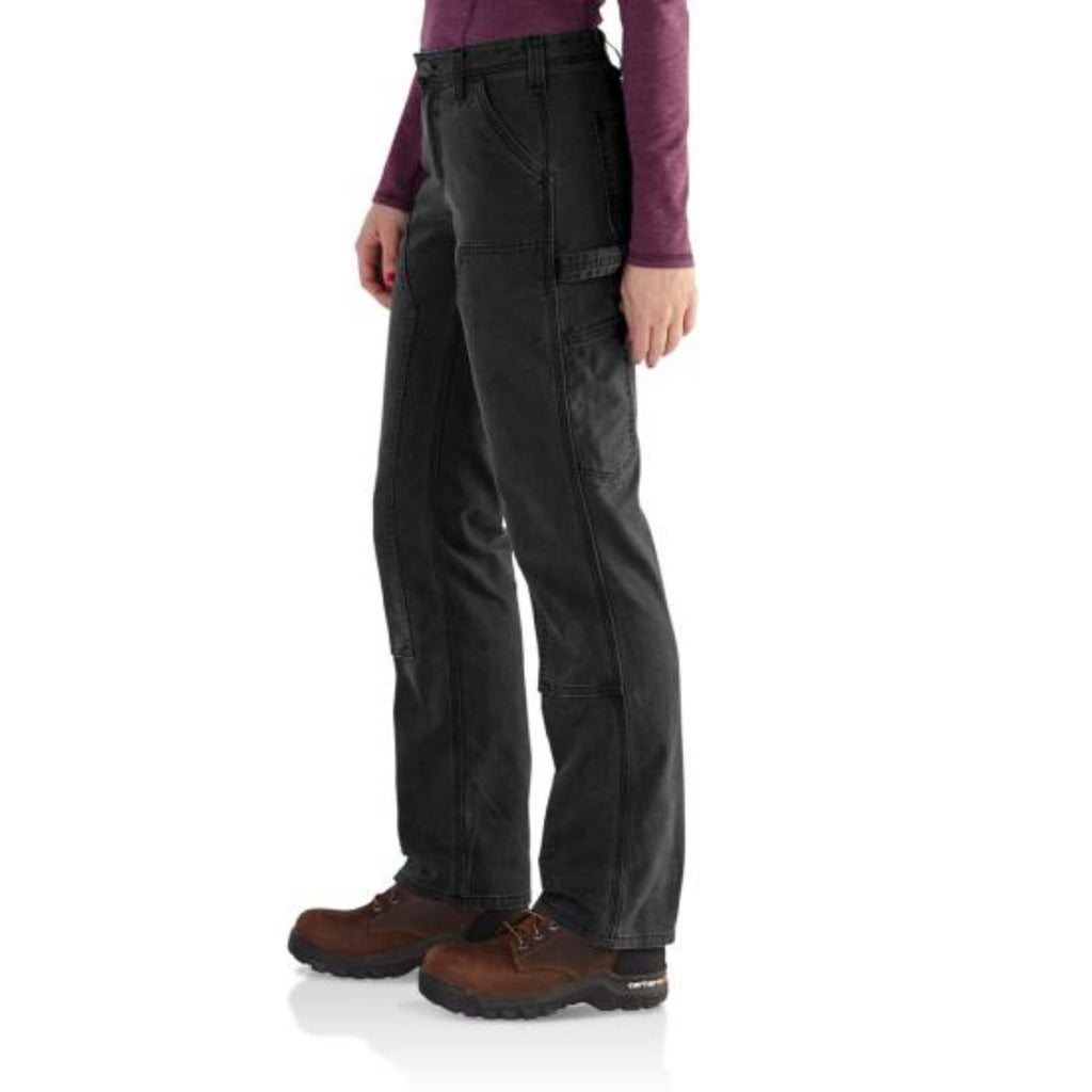 Carhartt Women's Crawford Double Front Pant - Black - Lenny's Shoe & Apparel