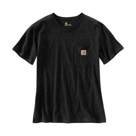 Carhartt Women's Loose Fit Heavyweight Short-Sleeve Pocket T-Shirt - Black - Lenny's Shoe & Apparel