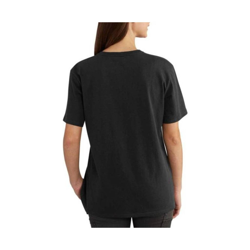 Carhartt Women's Loose Fit Heavyweight Short-Sleeve Pocket T-Shirt - Black - Lenny's Shoe & Apparel