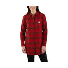 Carhartt Women's Relaxed Fit Midweight Flannel Tunic - Chili Pepper - Lenny's Shoe & Apparel