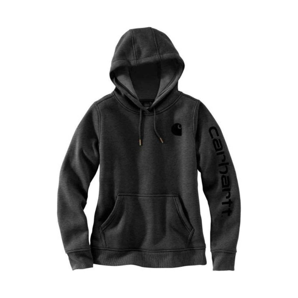 Carhartt Women's Relaxed Fit Midweight Logo Sleeve Graphic Sweatshirt - Carbon Heather - Lenny's Shoe & Apparel