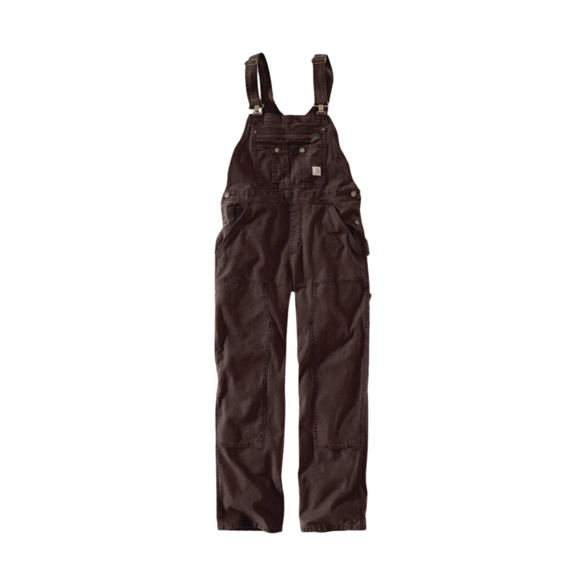 Carhartt Women's Rugged Flex Loose Fit Double Front Canvas Bib Overalls