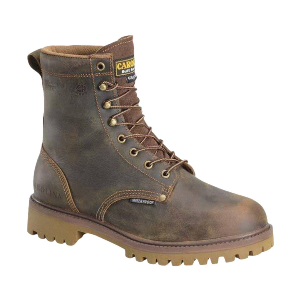 Carolina Men's 8" Waterproof Insulated Steel Toe Work Boot - Brown - Lenny's Shoe & Apparel