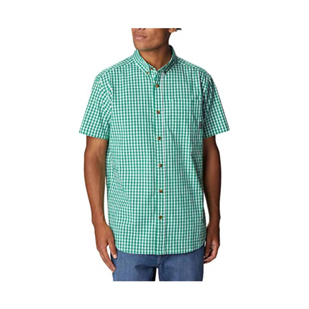 Columbia Men's Rapid Rivers II Short Sleeve Shirt - Bamboo Forest Multi Gingham - Lenny's Shoe & Apparel