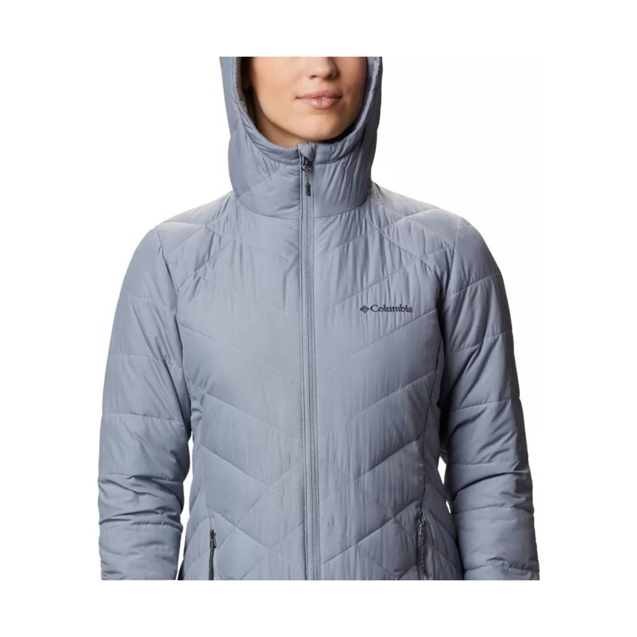 Columbia Women's Heavenly Long Hooded Jacket Tradewinds Grey
