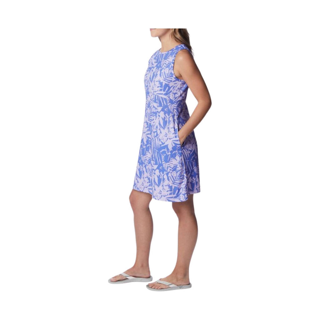 Columbia Women's PFG Freezer Tank Dress - Violet Sea Palmtropics - Lenny's Shoe & Apparel