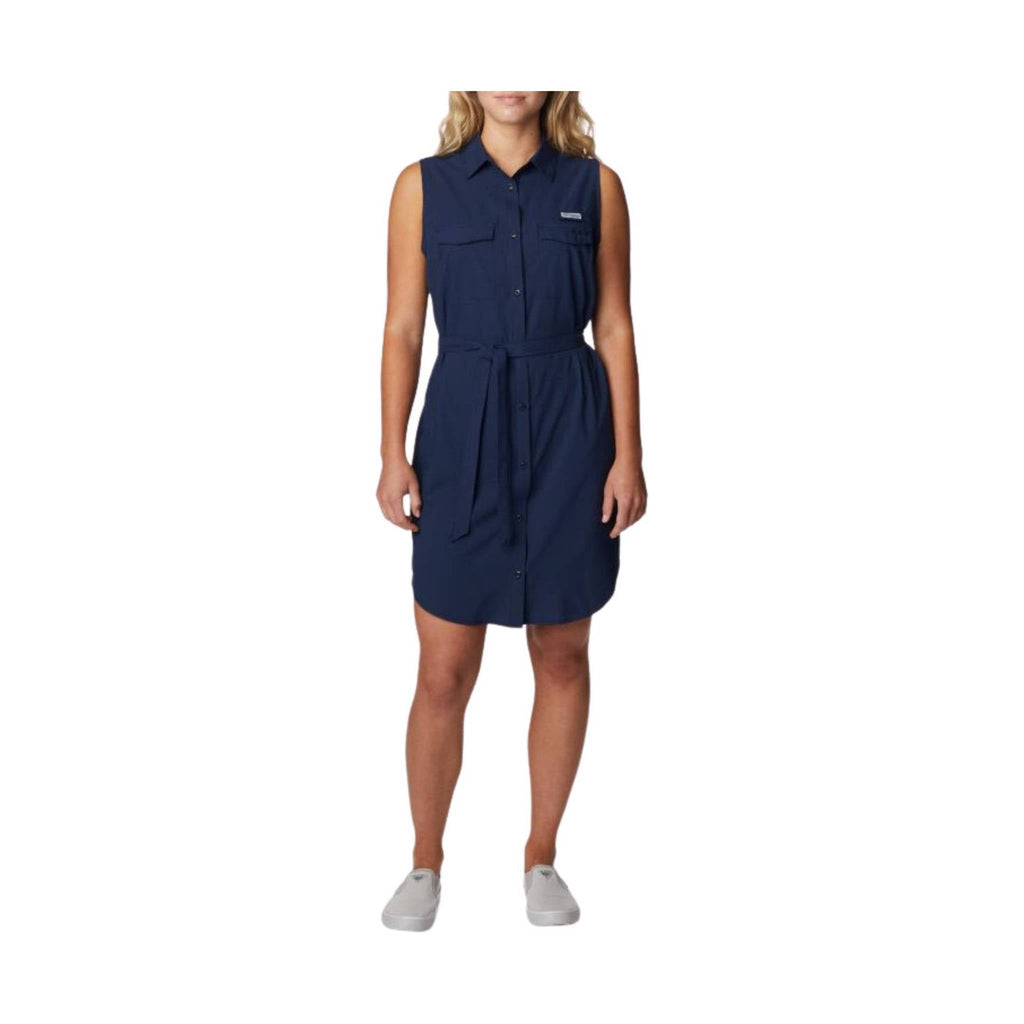 Columbia Women's PFG Sun Drifter Woven Dress II - Collegiate Navy - Lenny's Shoe & Apparel