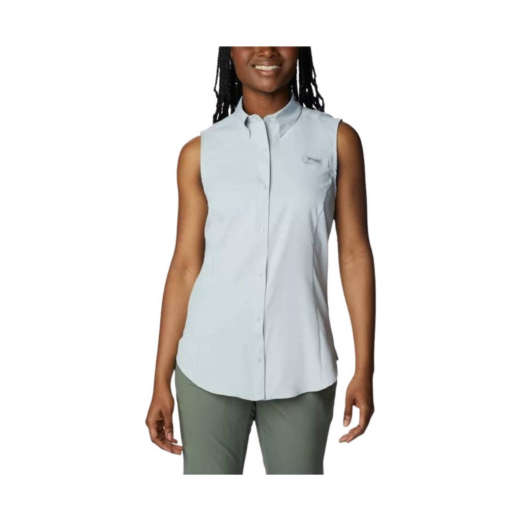 Columbia Women's PFG Tamiami Sleeveless Shirt - Cool Grey - Lenny's Shoe & Apparel