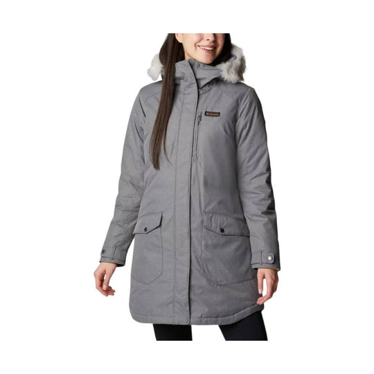 Columbia Women's Suttle Mountain Long Insulated Jacket - City Grey - Lenny's Shoe & Apparel