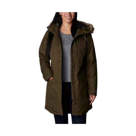 Columbia Women's Suttle Mountain Long Insulated Jacket - Olive Green - Lenny's Shoe & Apparel