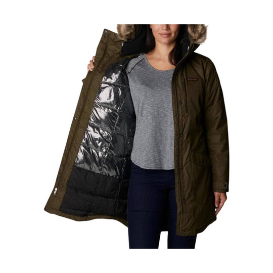 Columbia Women's Suttle Mountain Long Insulated Jacket - Olive Green - Lenny's Shoe & Apparel