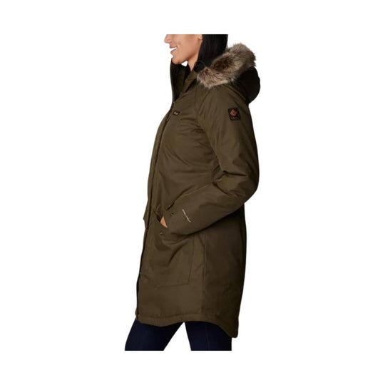 Columbia Women's Suttle Mountain Long Insulated Jacket - Olive Green - Lenny's Shoe & Apparel