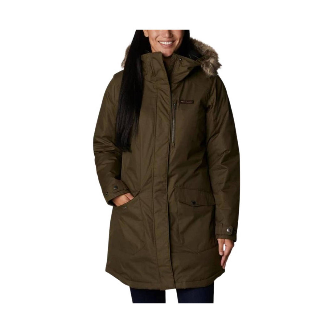 Columbia Women's Suttle Mountain Long Insulated Jacket - Olive Green - Lenny's Shoe & Apparel
