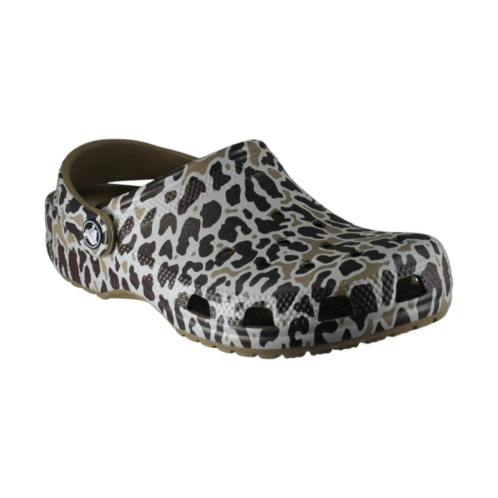 Crocs Classic Clog - Khaki/Leopard Animal Print - Lenny's Shoe & Apparel
