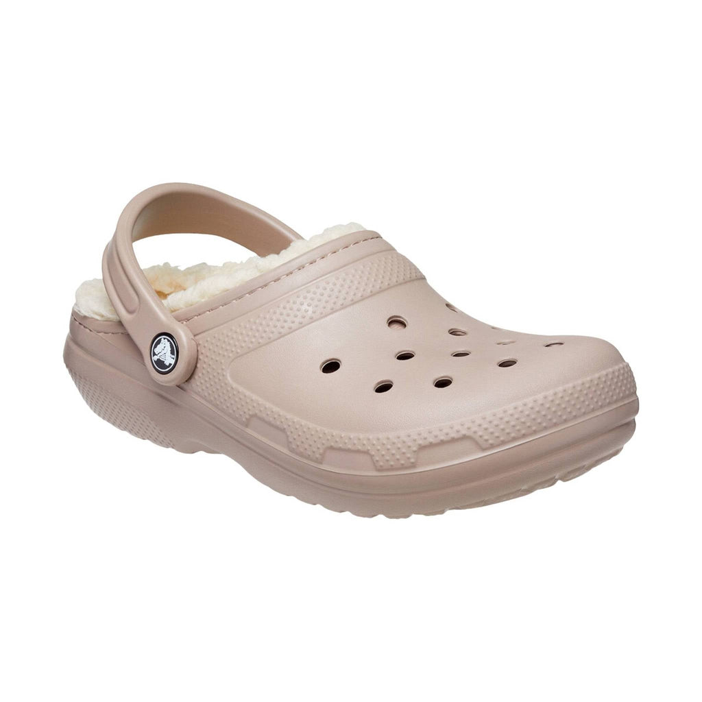 Crocs Classic Fuzz-Lined Clog - Mushroom / Bone - Lenny's Shoe & Apparel