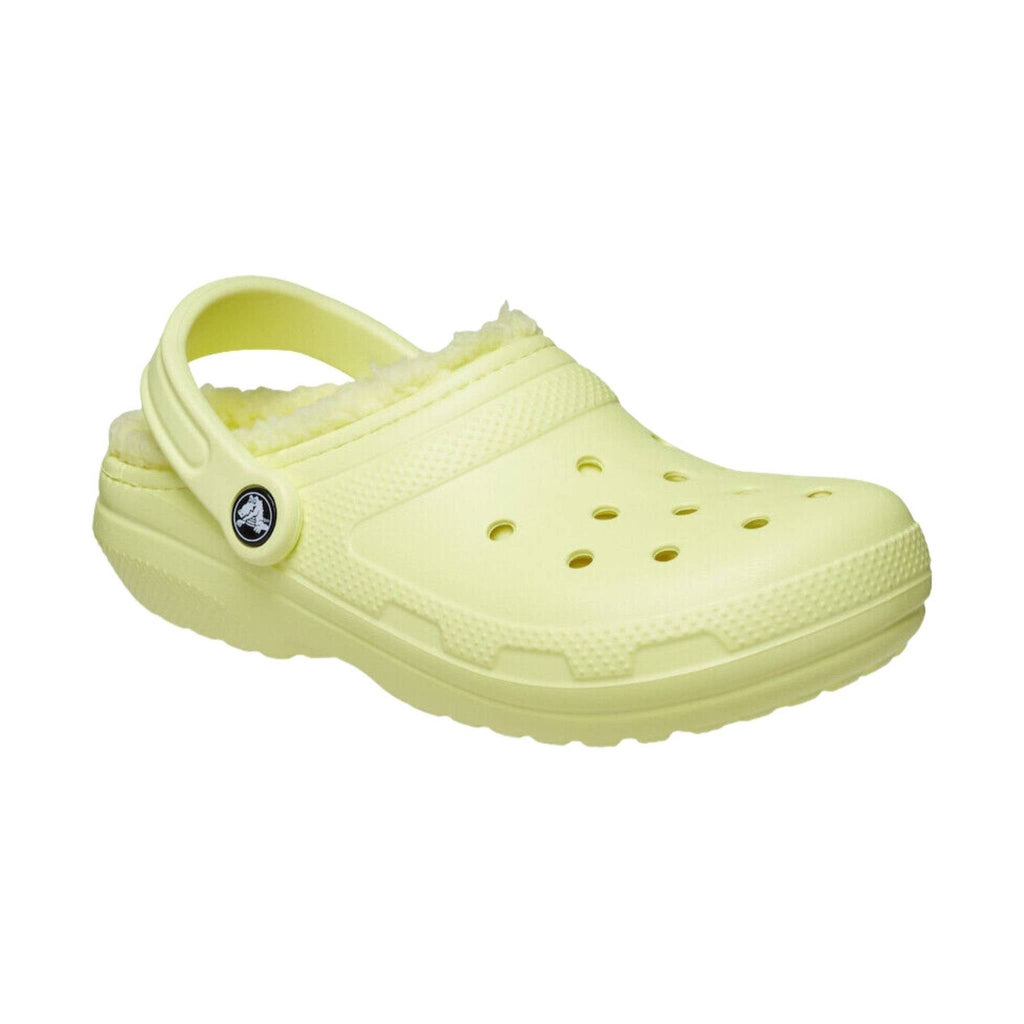 Crocs Classic Fuzz Lined Clog - Sulphur - Lenny's Shoe & Apparel