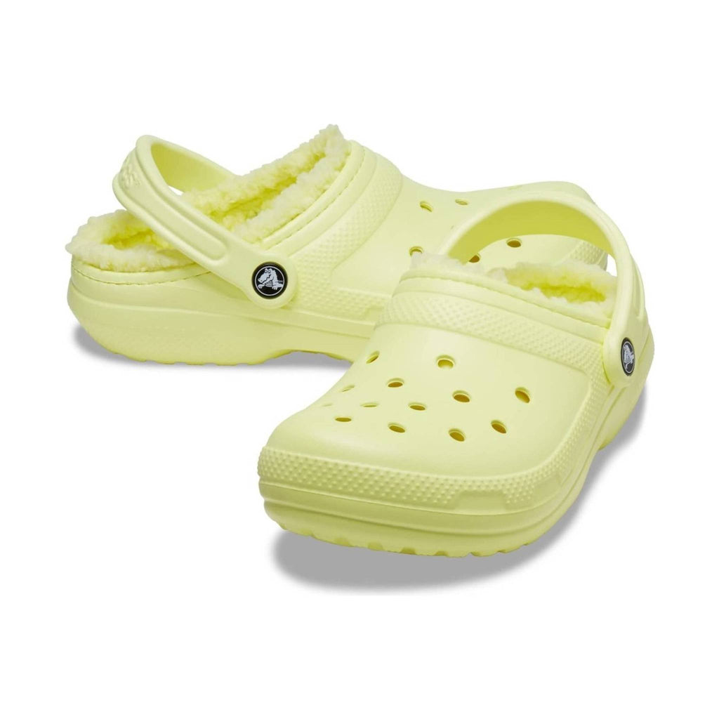 Crocs Classic Fuzz Lined Clog - Sulphur - Lenny's Shoe & Apparel