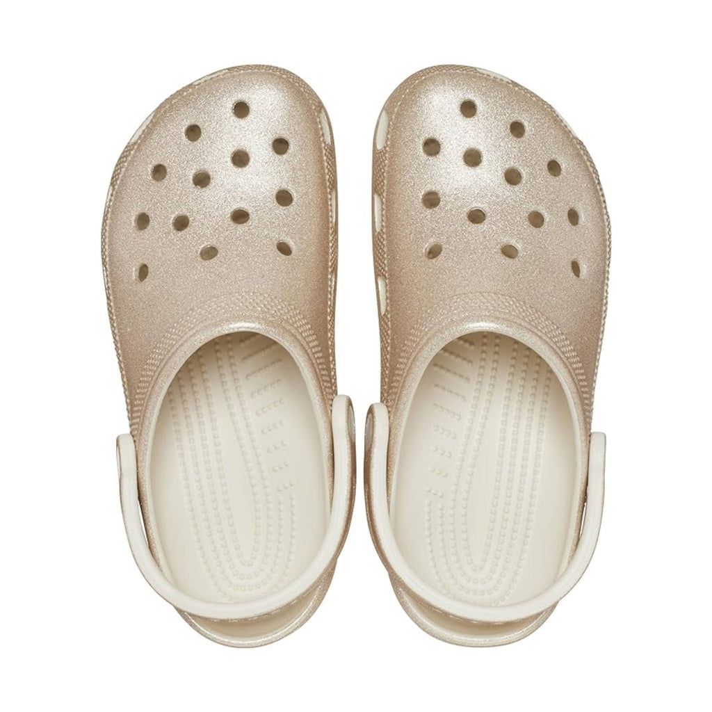 Crocs Classic Glitter Clog - Champagne Glitter - Lenny's Shoe & Apparel