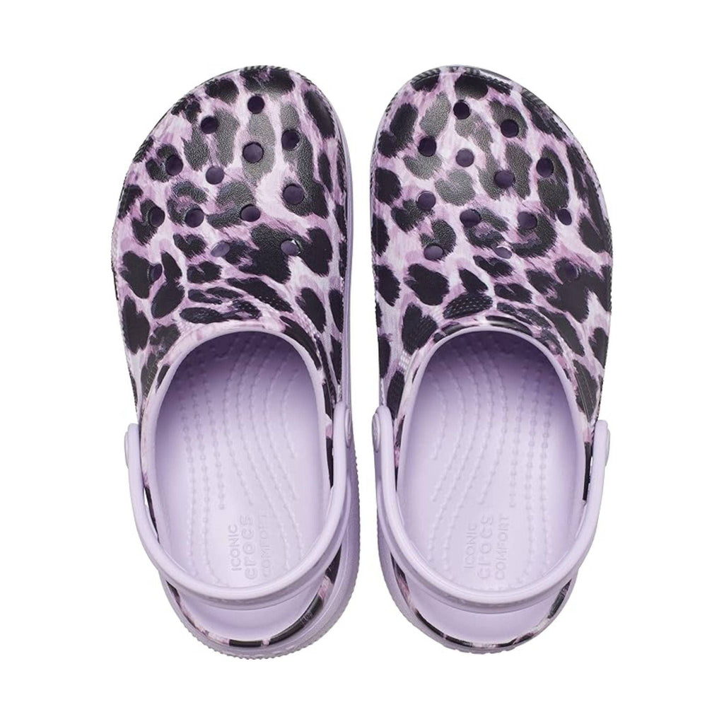 Crocs Kids' Classic Clog - Cutie Crush Animal Leopard Purple - Lenny's Shoe & Apparel
