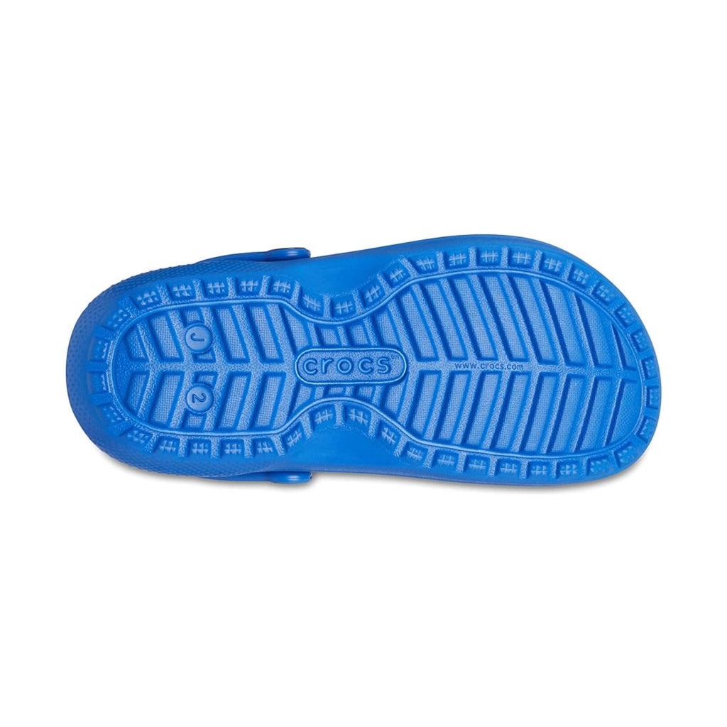 Crocs Kids' Classic Fuzz Lined Clog - Blue Bolt - Lenny's Shoe & Apparel
