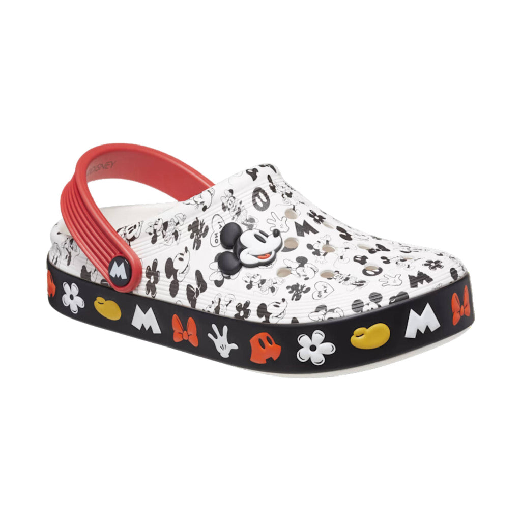 Crocs Kids' Mickey Off Court Clog - White - Lenny's Shoe & Apparel