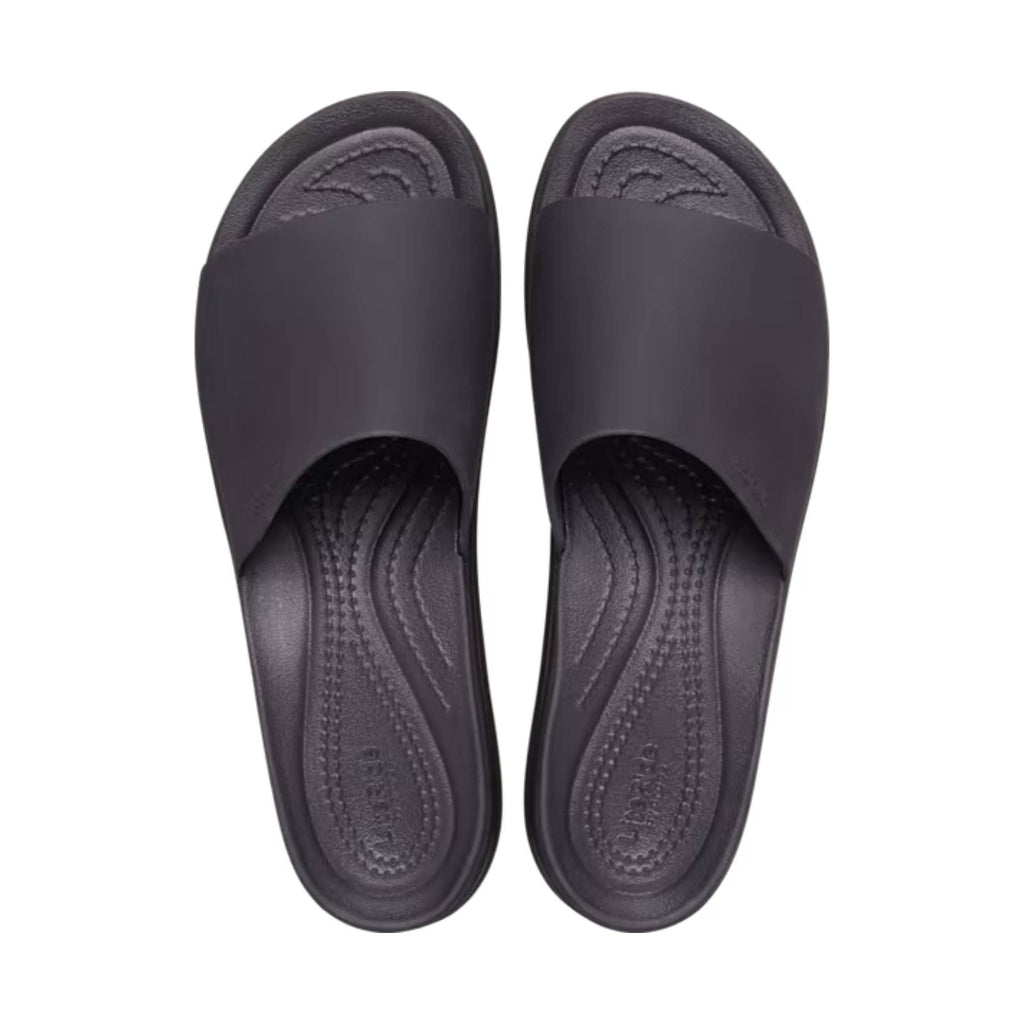 Crocs Women's Brooklyn Slide - Black - Lenny's Shoe & Apparel