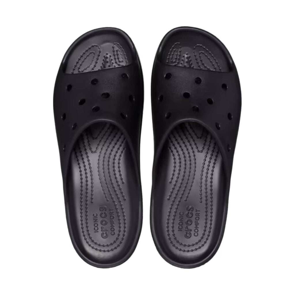 Crocs Women's Classic Platform Slides - Black - Lenny's Shoe & Apparel