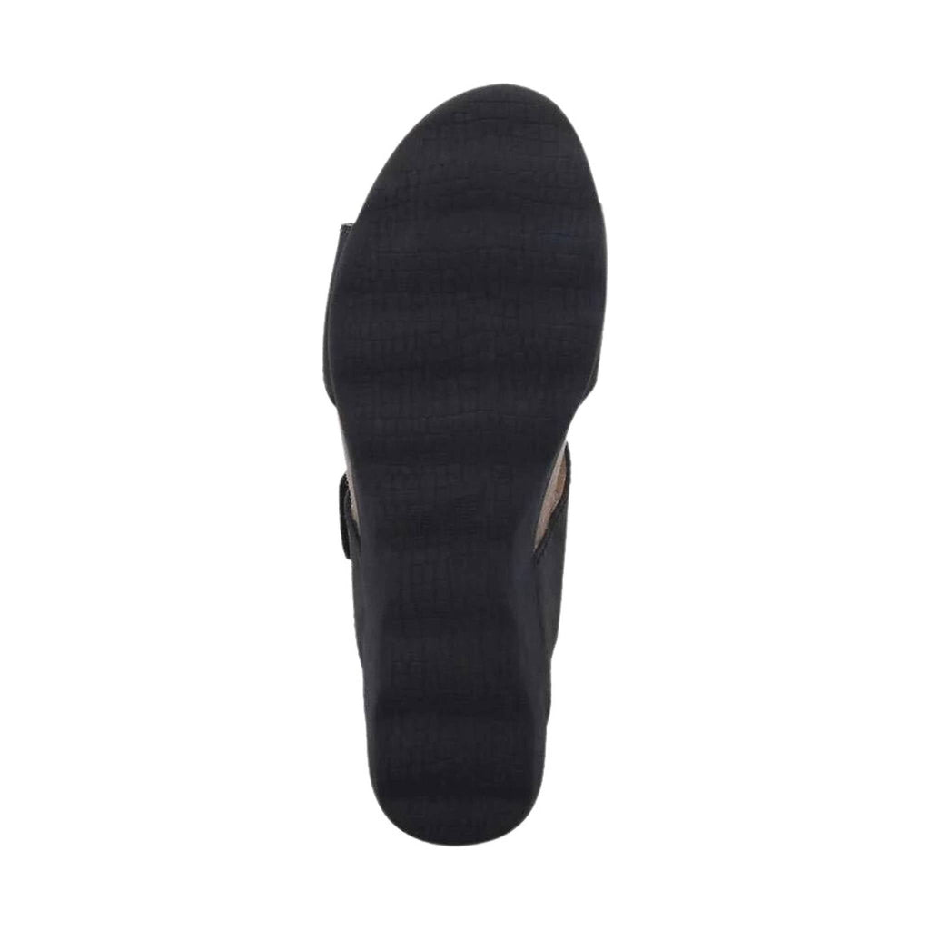 Dansko Women's Maddy Sandal - Black Milled Nubuck - Lenny's Shoe & Apparel
