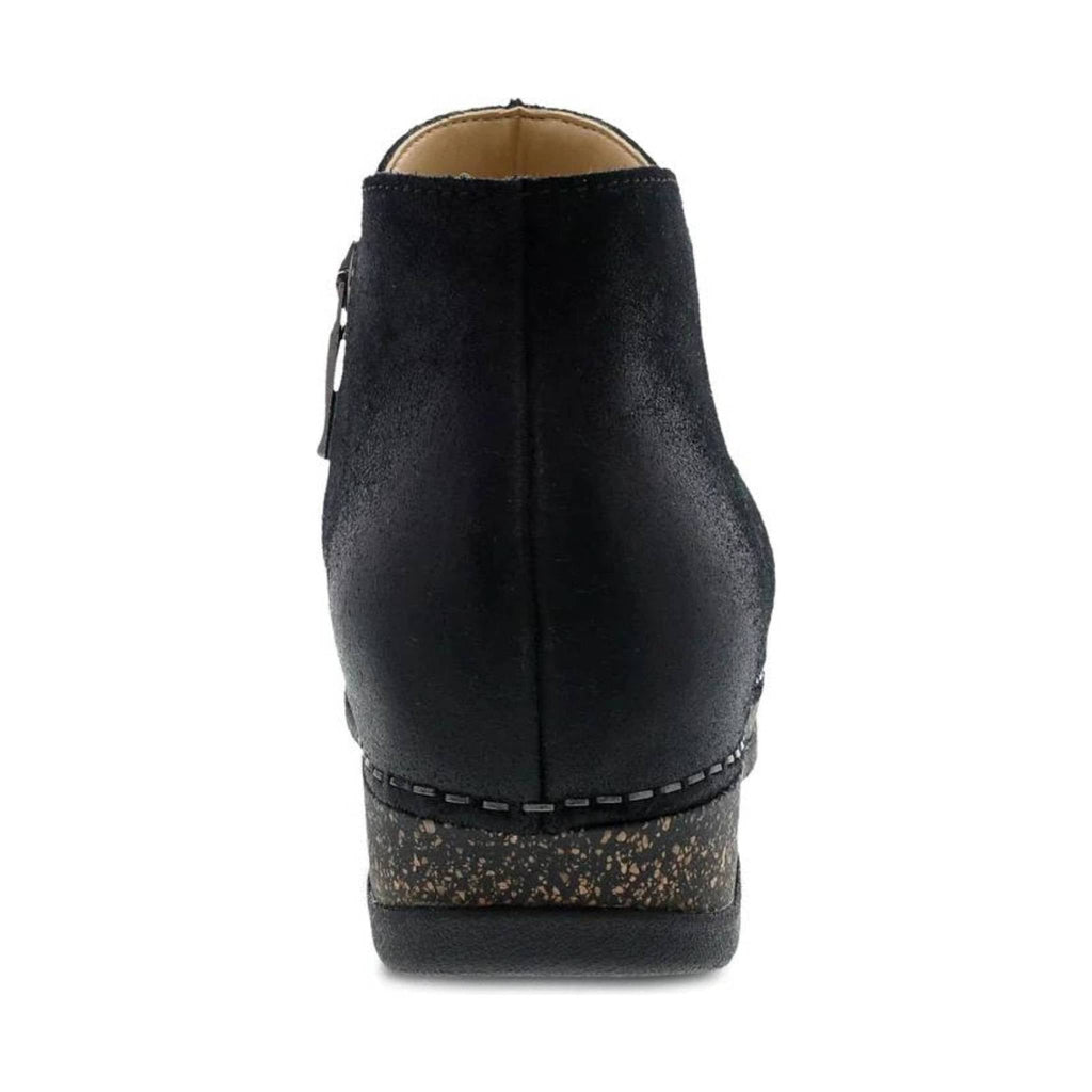 Dansko Women's Makara Bootie - Black Burnished Suede - Lenny's Shoe & Apparel