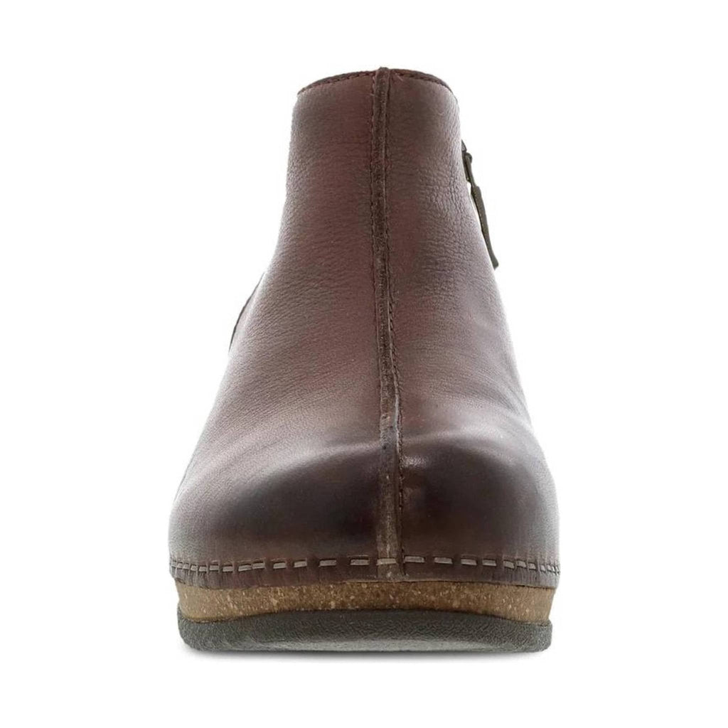 Dansko Women's Makara Bootie - Brown Waxy Milled - Lenny's Shoe & Apparel