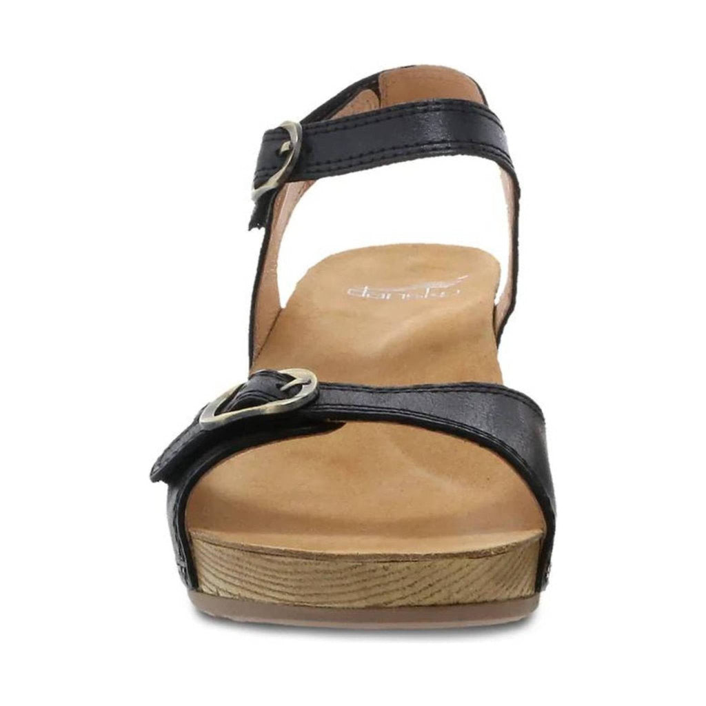 Dansko Women's Tricia Sandal - Black Milled Burnished - Lenny's Shoe & Apparel