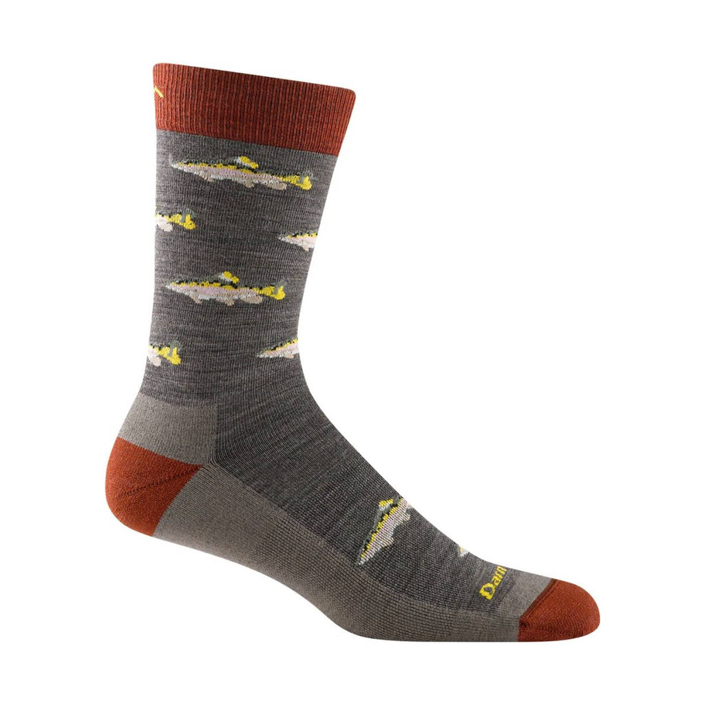 Darn Tough Men's Spey Fly Crew Lightweight Lifestyle Sock - Taupe - Lenny's Shoe & Apparel
