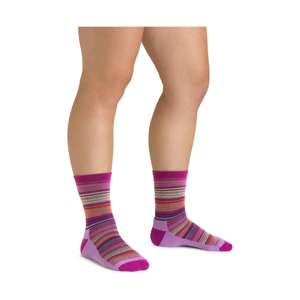 Darn Tough Vermont Kids' Zebra Canyon Micro Crew Lightweight Hiking Sock - Clover - Lenny's Shoe & Apparel