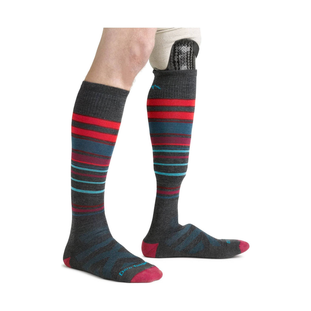 Darn Tough Vermont Men's Snowpack Over The Calf Midweight Ski and Snowboard Sock - Charcoal - Lenny's Shoe & Apparel