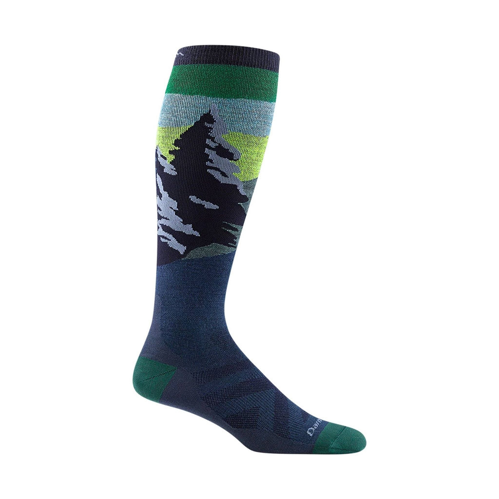 Darn Tough Vermont Men's Solstice Over The Calf Midweight Ski and Snowboard Sock - Midnight - Lenny's Shoe & Apparel