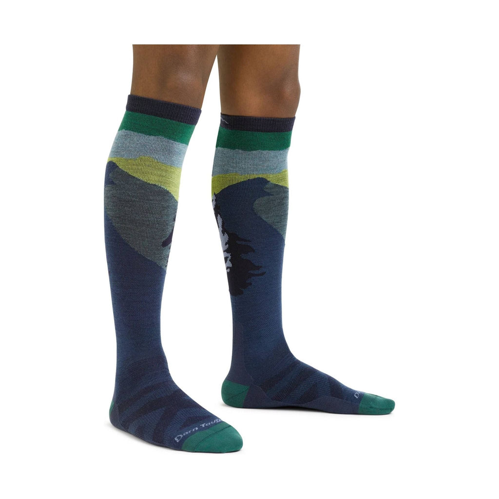 Darn Tough Vermont Men's Solstice Over The Calf Midweight Ski and Snowboard Sock - Midnight - Lenny's Shoe & Apparel