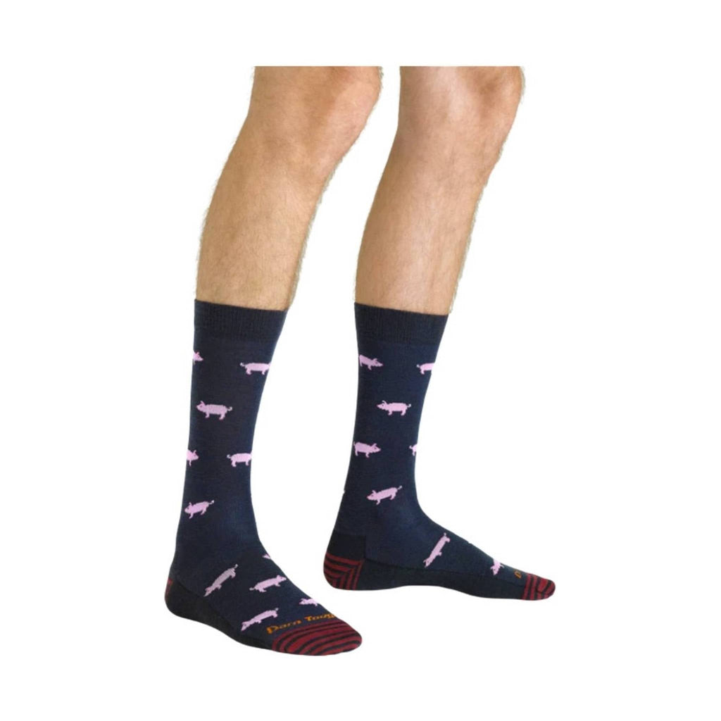 Darn Tough Vermont Men's Truffle Hog Lightweight Lifestyle Sock - Navy - Lenny's Shoe & Apparel