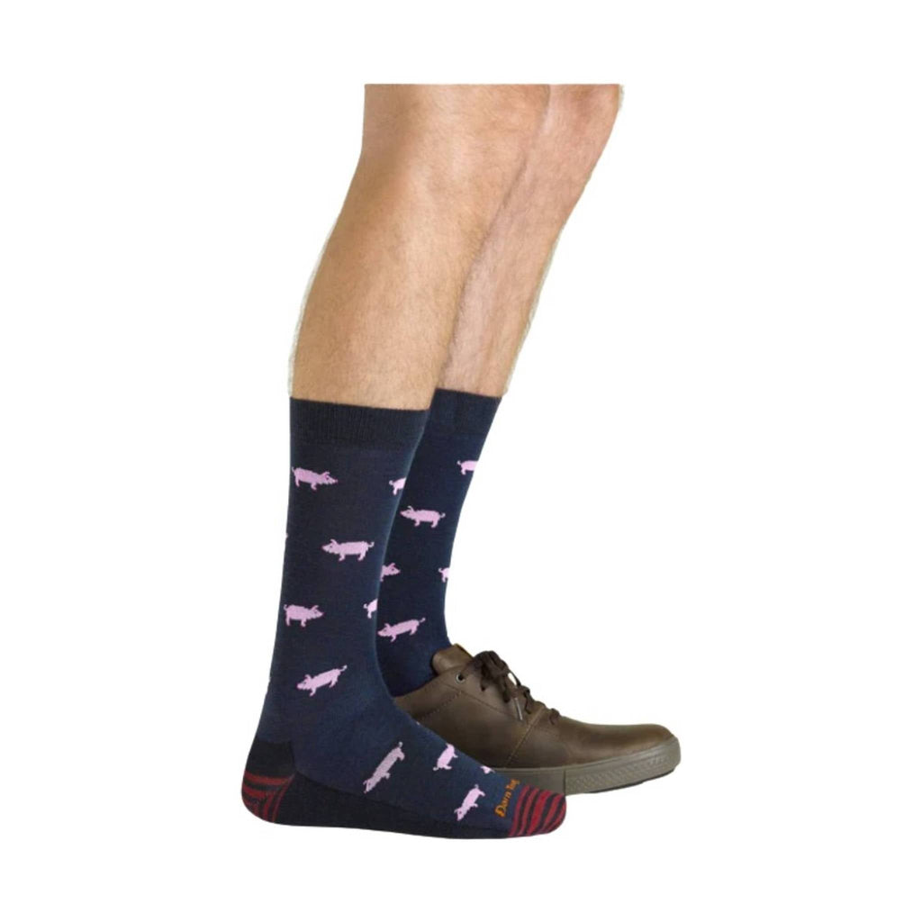 Darn Tough Vermont Men's Truffle Hog Lightweight Lifestyle Sock - Navy - Lenny's Shoe & Apparel