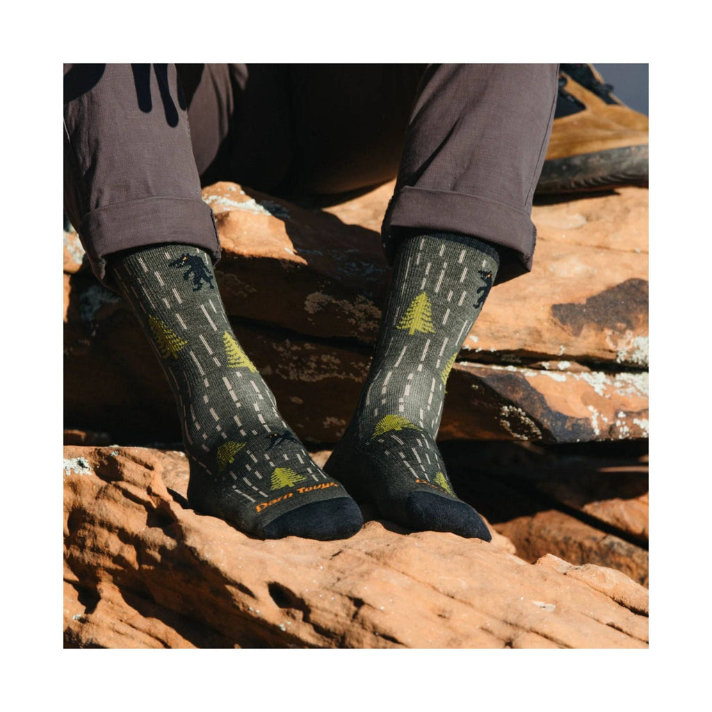 Darn Tough Vermont Men's Yarn Goblin Micro Crew Lightweight Hiking Sock - Forest - Lenny's Shoe & Apparel